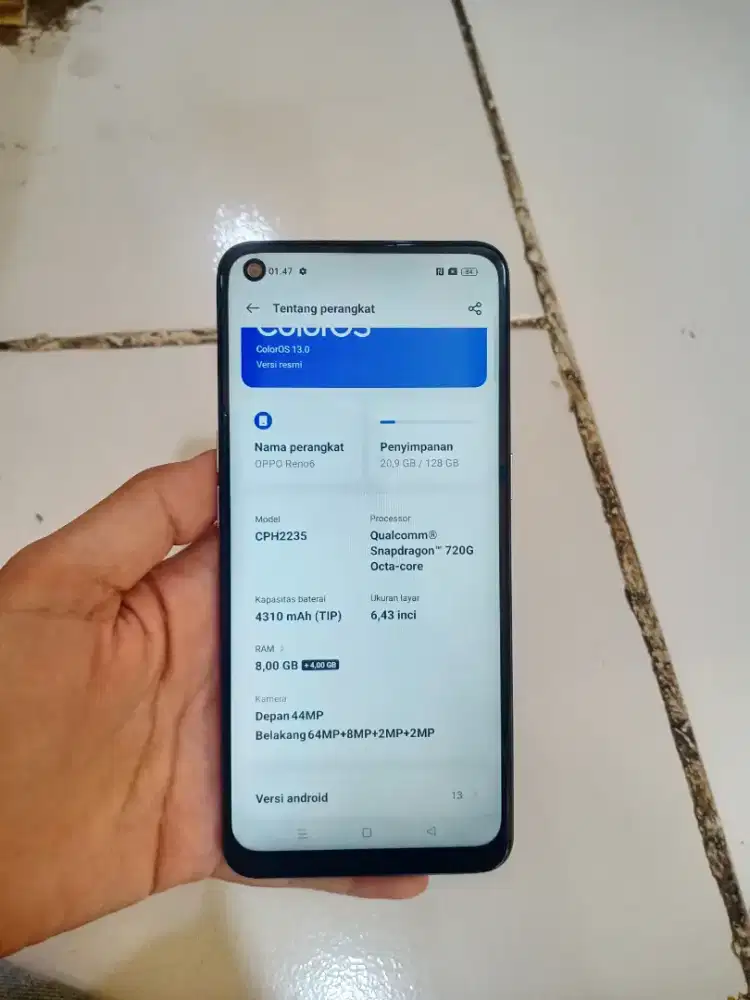 Jual oppo reno 6