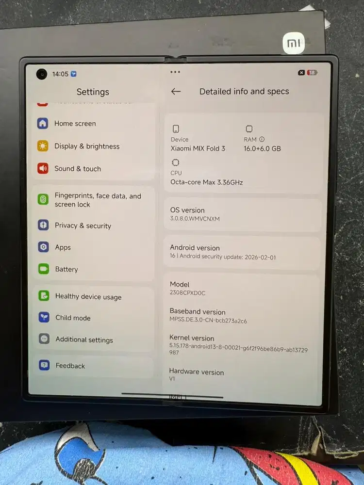Xiaomi Mix Fold 3 16/512 beacukai