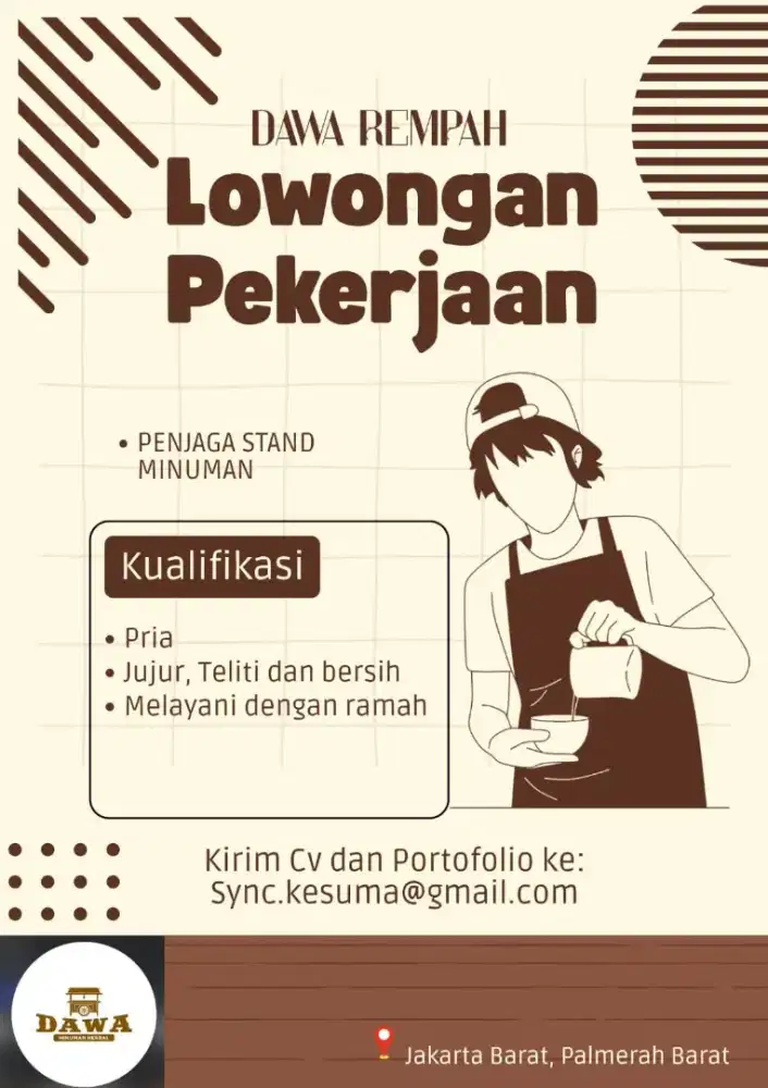 Penjaga Stand Minuman