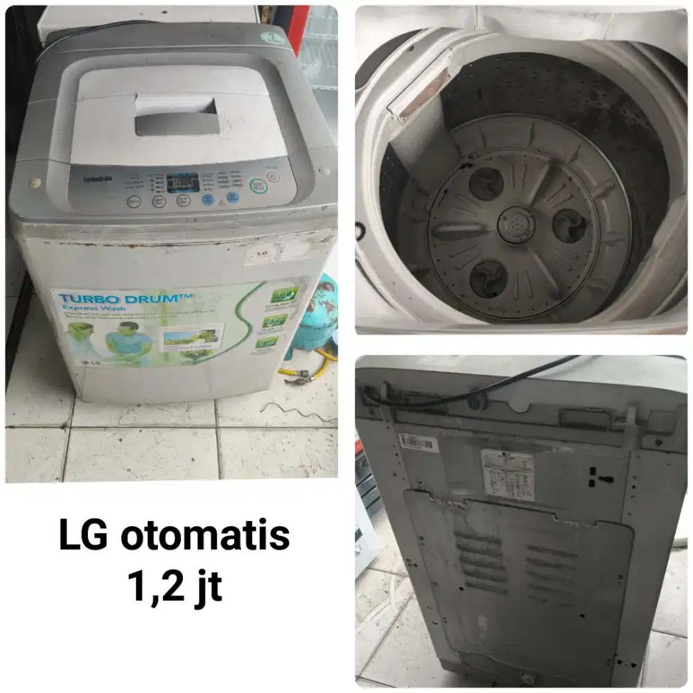 Mesin cuci LG otomatis bekas bergaransi