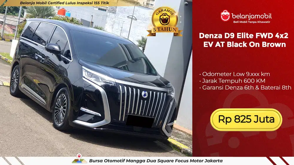 [ KM LOW 9RB ] Denza D9 D 9 Elite FWD 4x2 EV AT Black 2025/2026