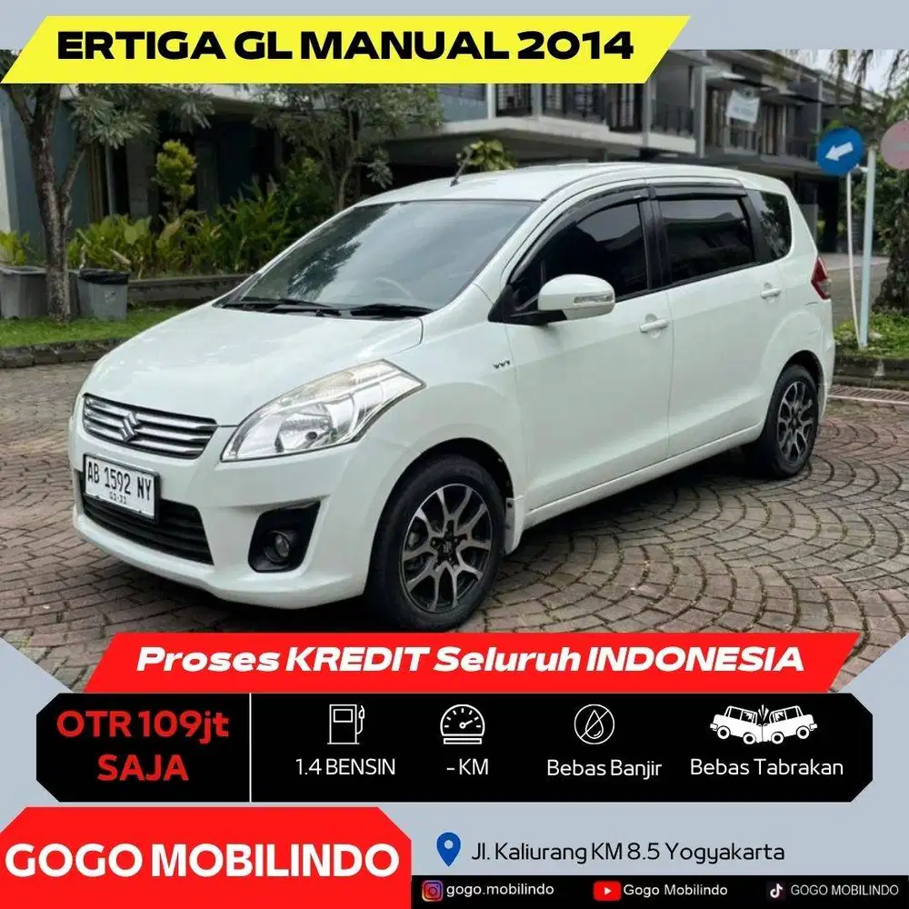 Suzuki Ertiga GL Manual 2014 Plat AB DP Minim Kredit Murah