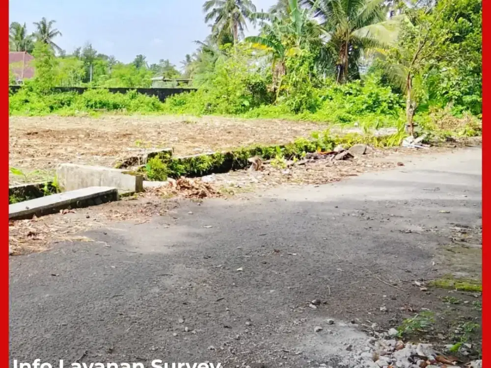 Tanah Jogja Sleman SHM Pekarangan 1km Dari Jl Palagan