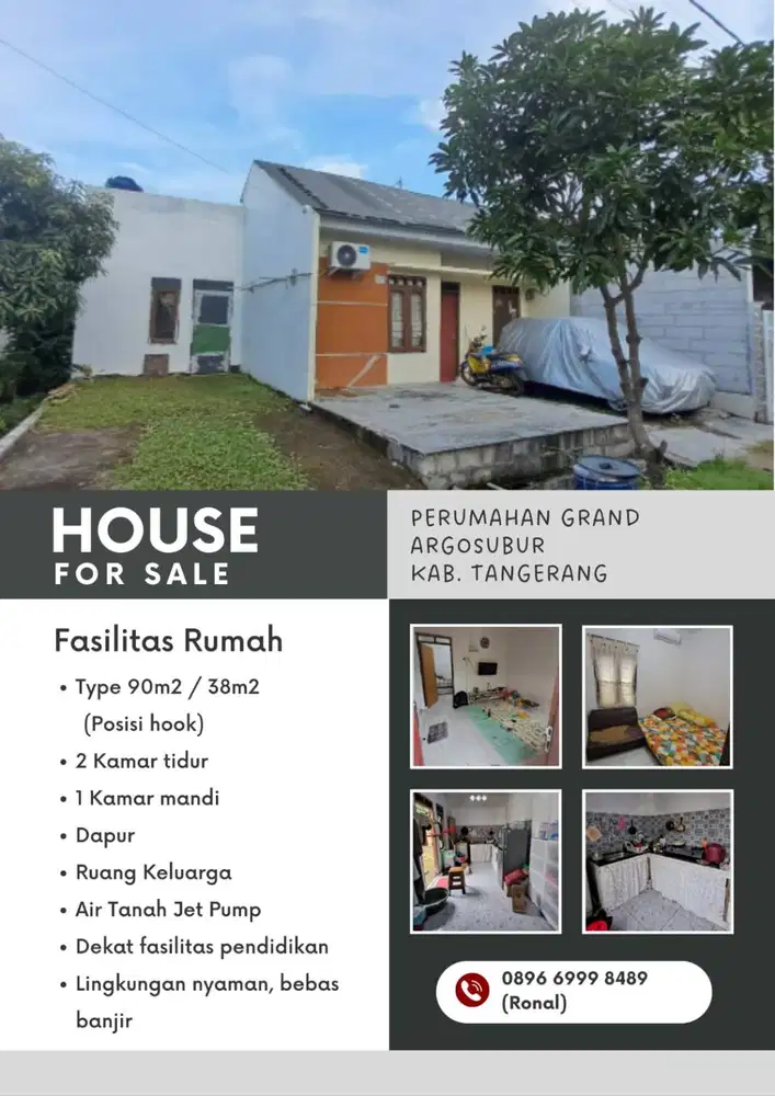 Jual perumahan di Grand Argosubur kab. Tangerang
