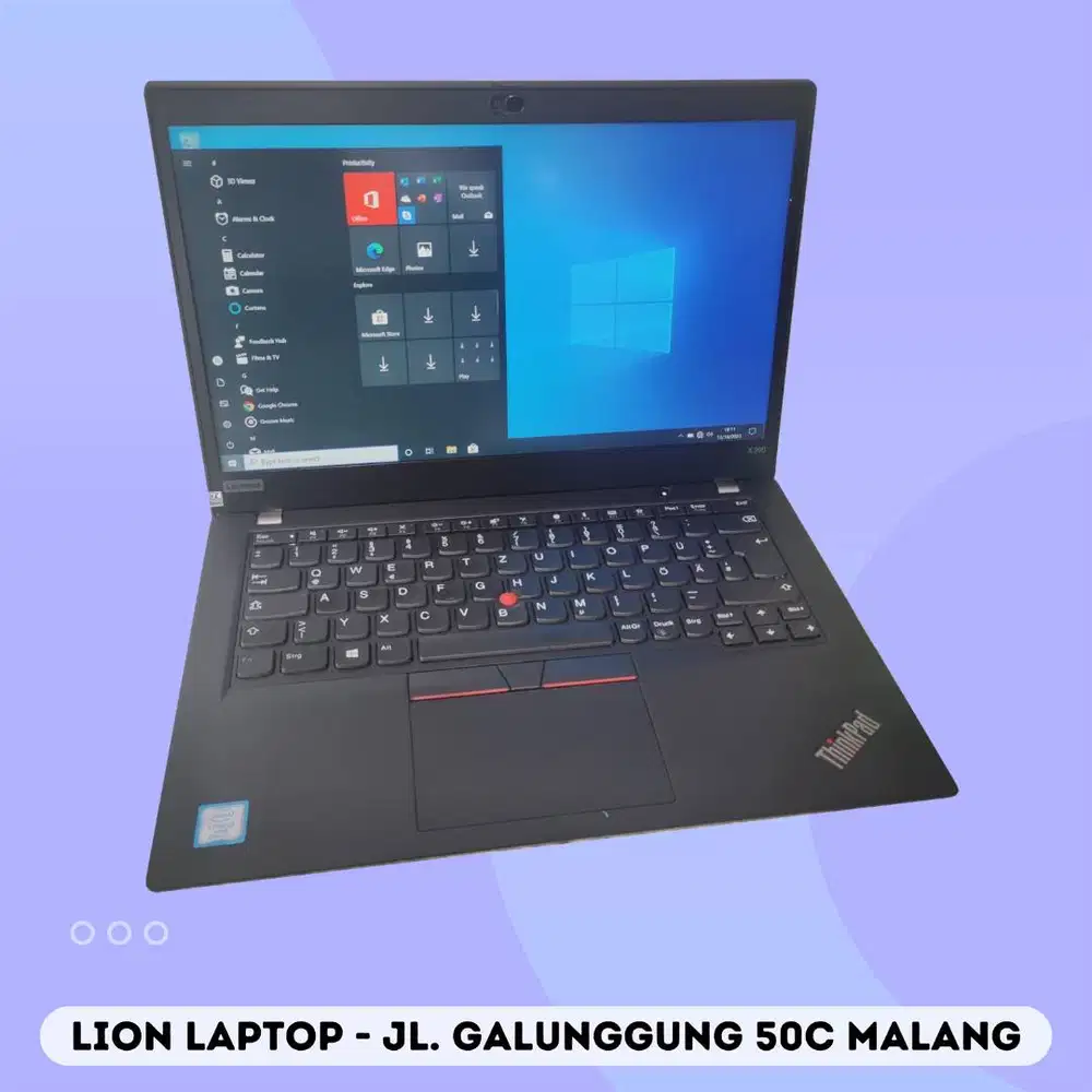 RAM 16GB SSD 256GB Core i5 Gen 8 Slim Lenovo Thinkpad X390 [03|03]