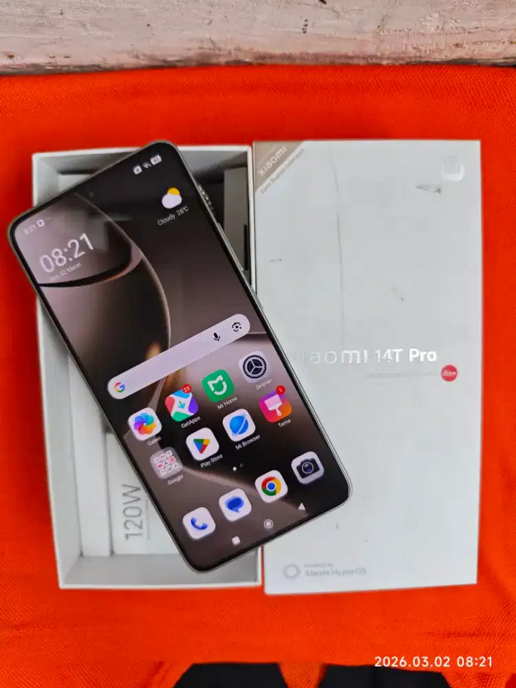 Xiaomi 14T Pro 12/512 Fullset ori segel mulus garansi On 2027