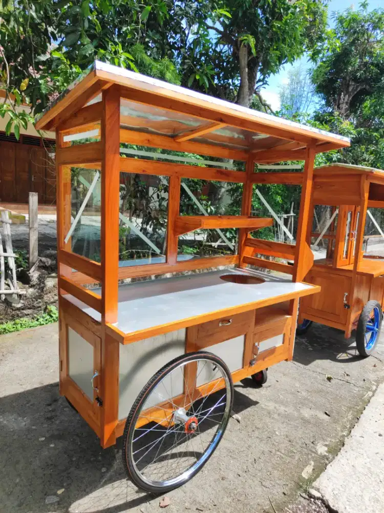Jual Gerobak Angkringan, Bakso, Mie Ayam, Bubur, Sate, Soto, Pecel dll