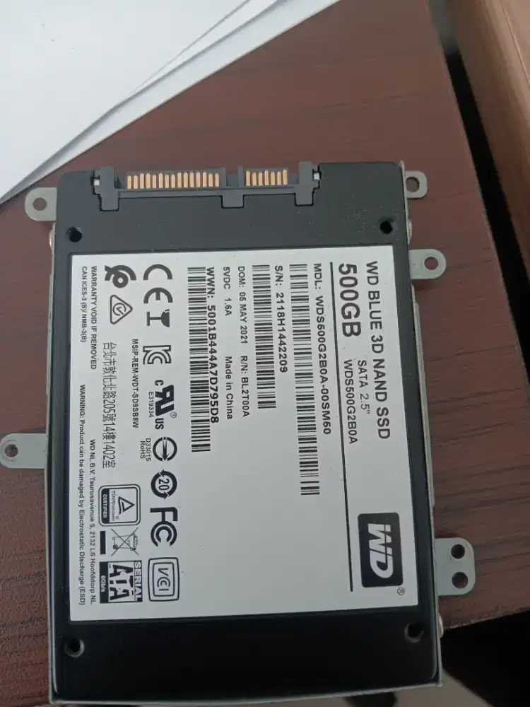 SSD NAND 500GB WD Blue