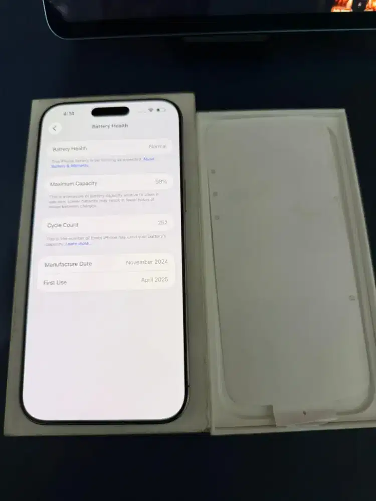 iPhone 16 Pro Max 256gb iBox hp+dus mulus no minus garansi