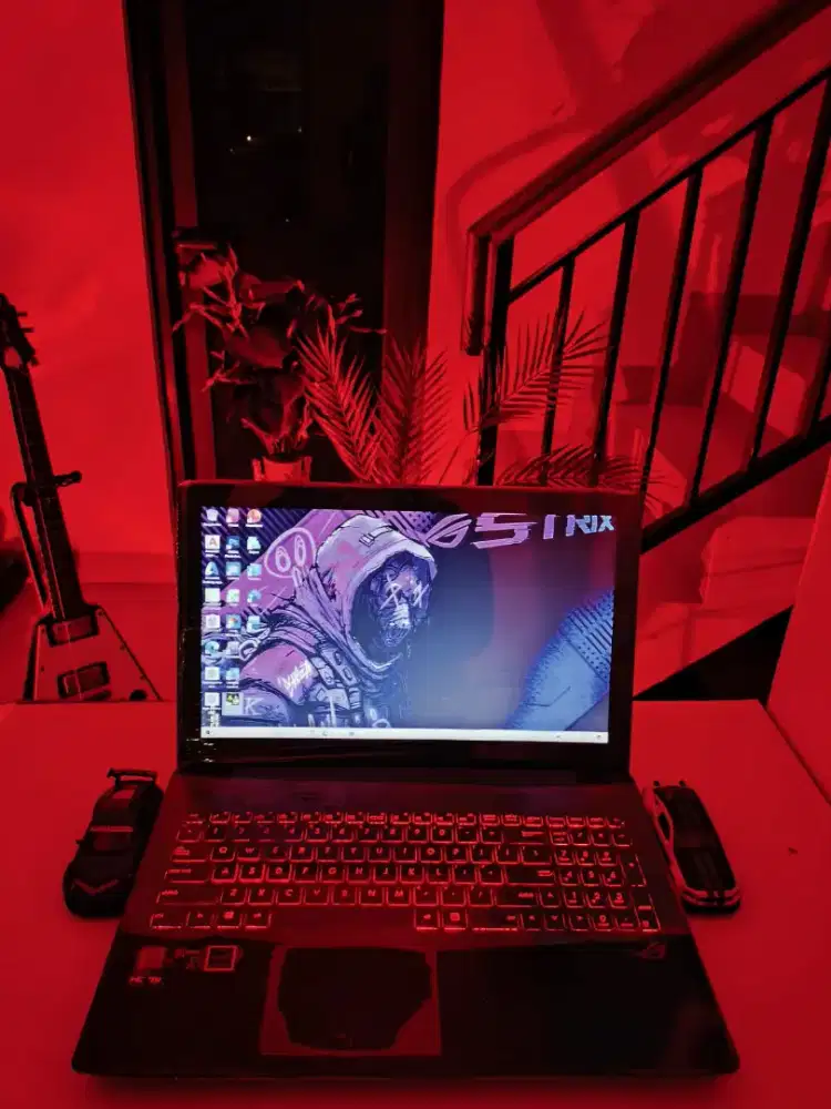 Laptop Gaming Desain Asus ROG Core i7 Ram 16gb/ssd NVIDIA GTX murah