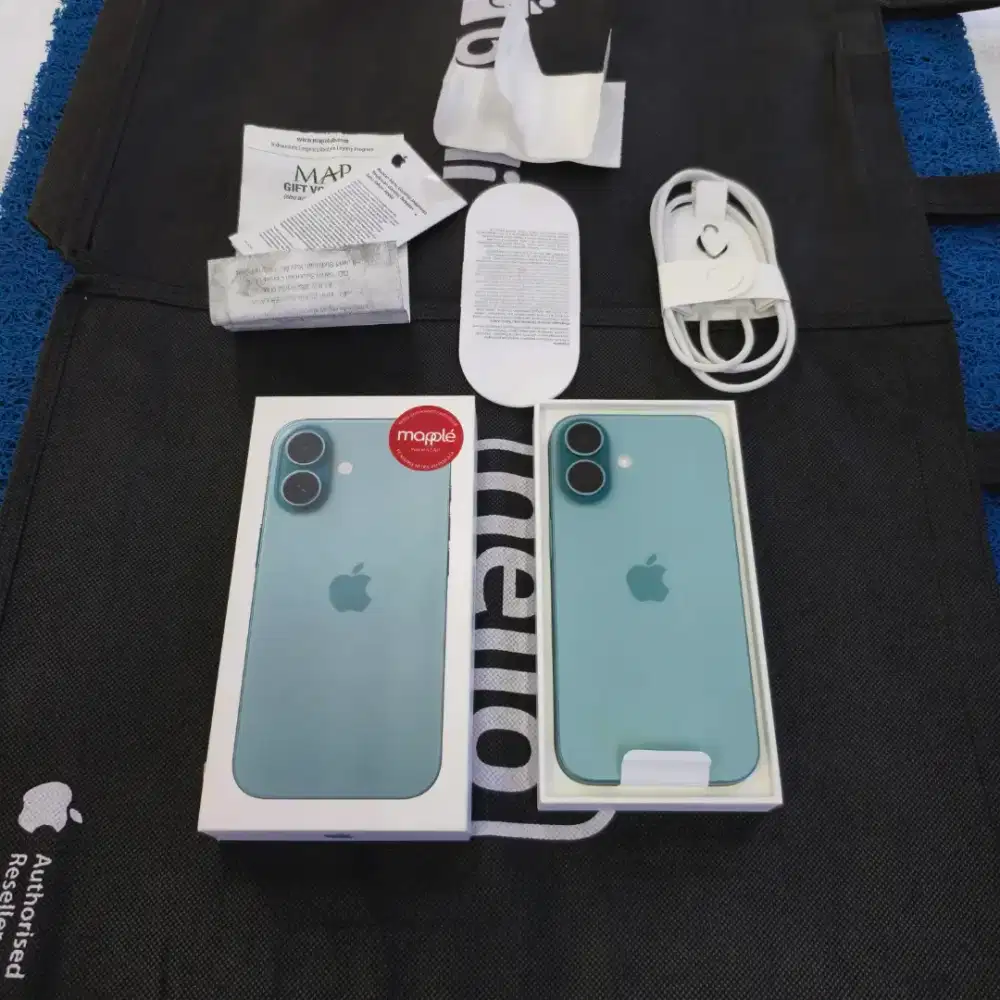 Iphone 16 128GB 99,9% like new BH 100 resmi Digimap September 2026