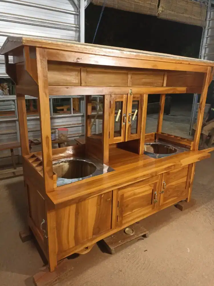 Gerobak Angkringan Bakso Mie Ayam PeceL Bubur Sate Martabak Ronde dlL