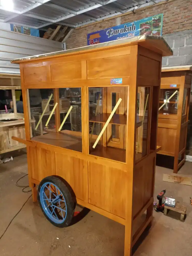 Gerobak Angkringan Bakso Mie Ayam PeceL Bubur Sate Martabak Ronde dlL