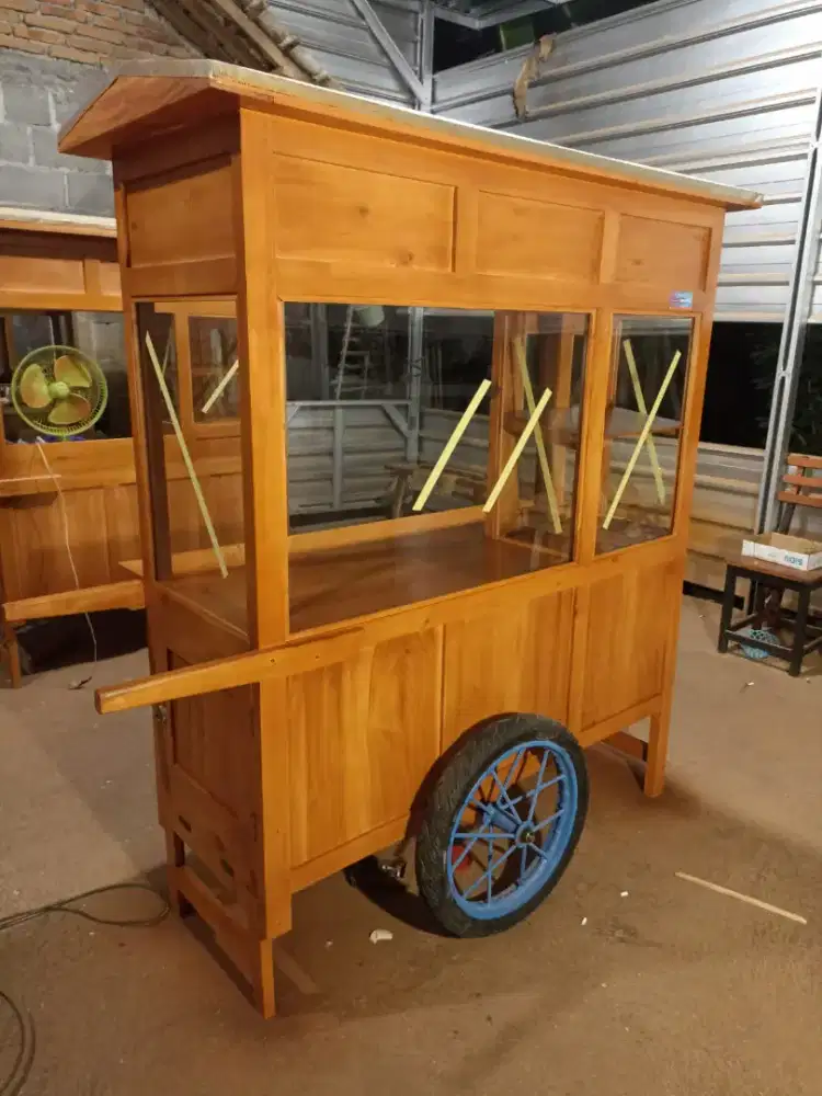 Gerobak Angkringan Bakso Mie Ayam PeceL Bubur Sate Martabak Ronde dlL