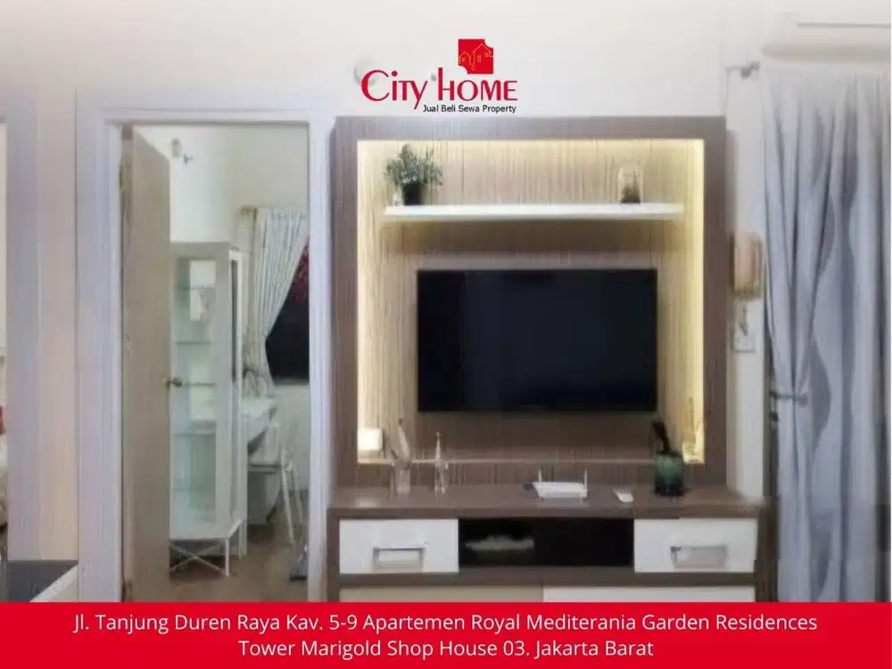 Disewakan Apartemen 2BR Full Furnished Luas 40,5m2, Jakarta Barat