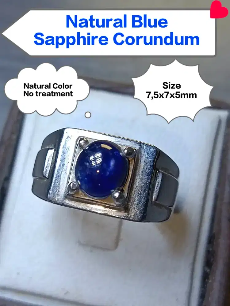 Natural Blue Sapphire Corundum