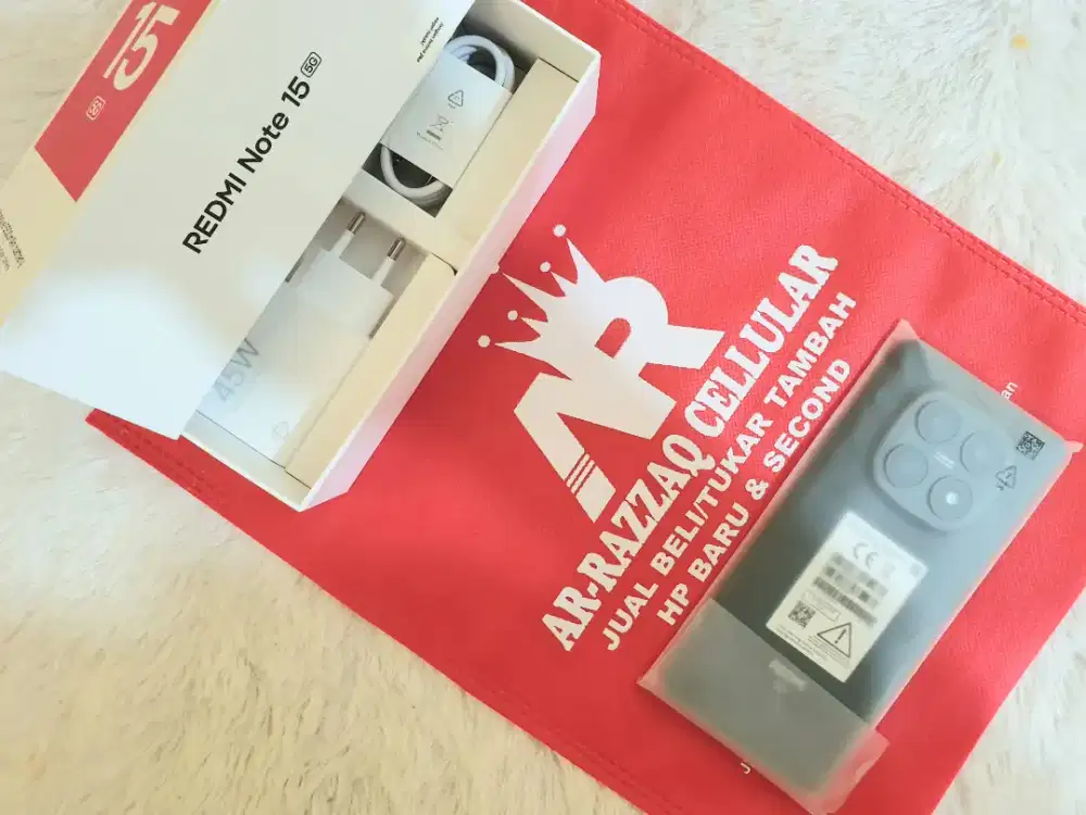 Xiaomi NOTE 15 5G 8/256
BUKA DUS SAJA GARANSI MASIH FULL