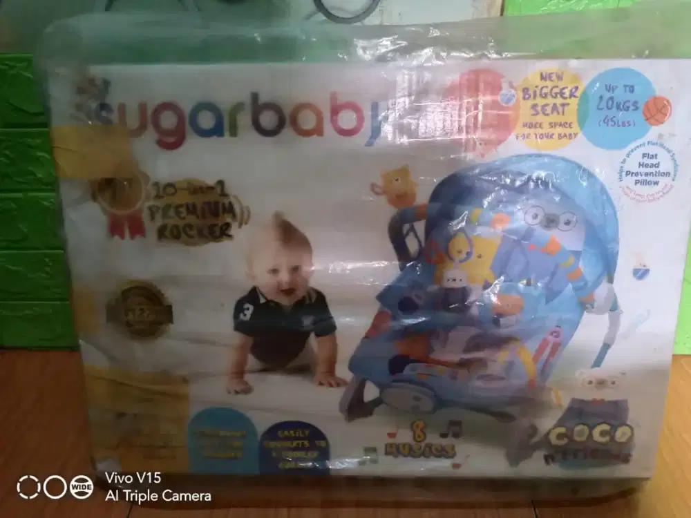 Bouncer merk sugarbaby untuk baby muat sampai bb 20kg,,