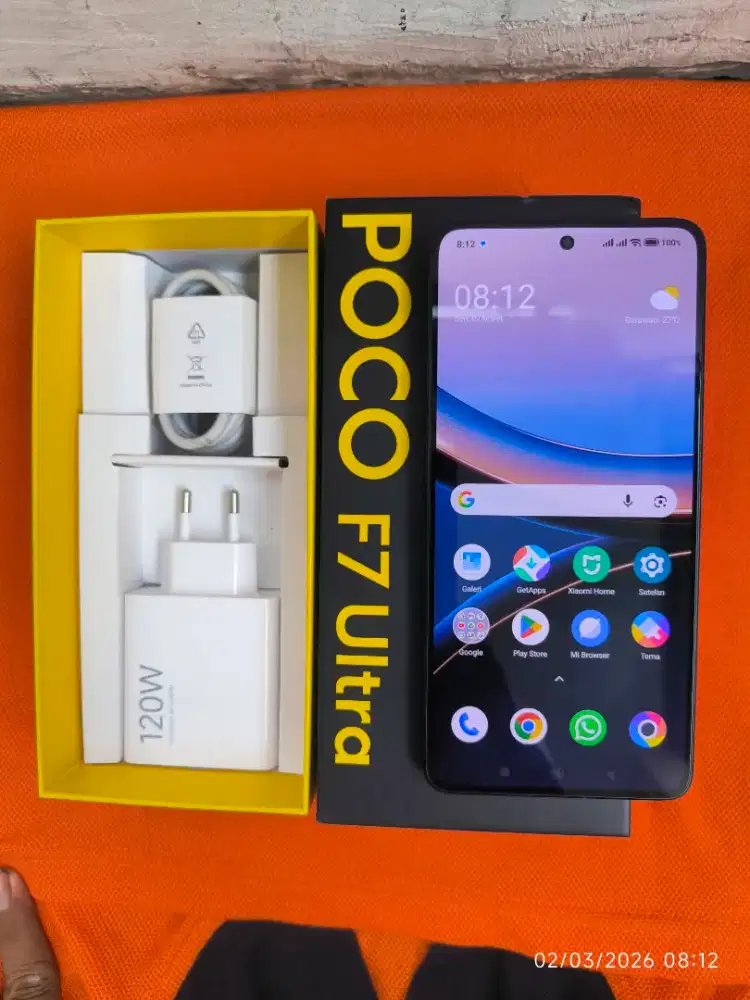 Poco F7 Ultra 12/256 Fullset ori Segel mulus garansi On 2027