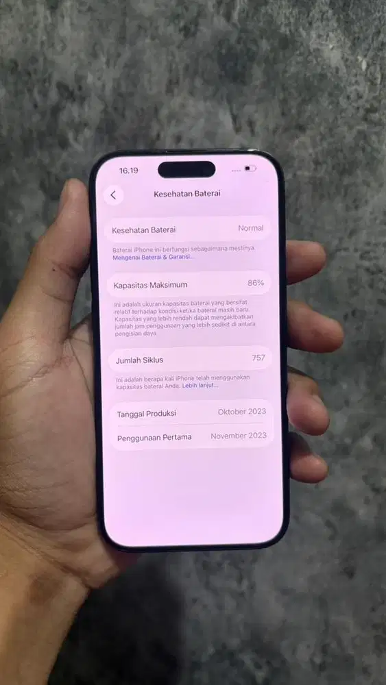 iPhone 15pro 128Gb BLUE TITANIUM  Resmi BEACUKAI