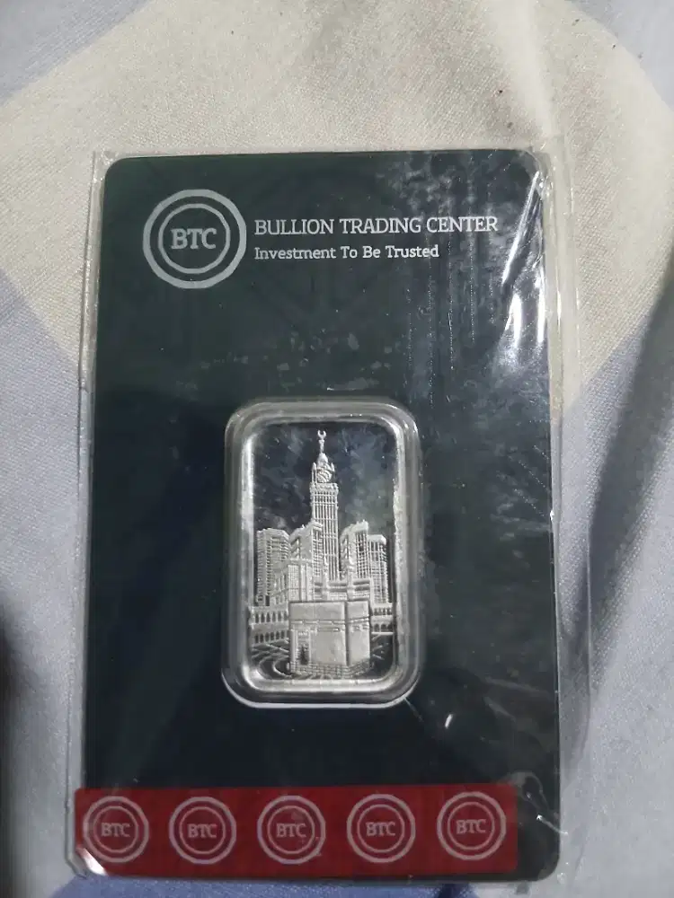 Perak BTC batangan 10 gr
