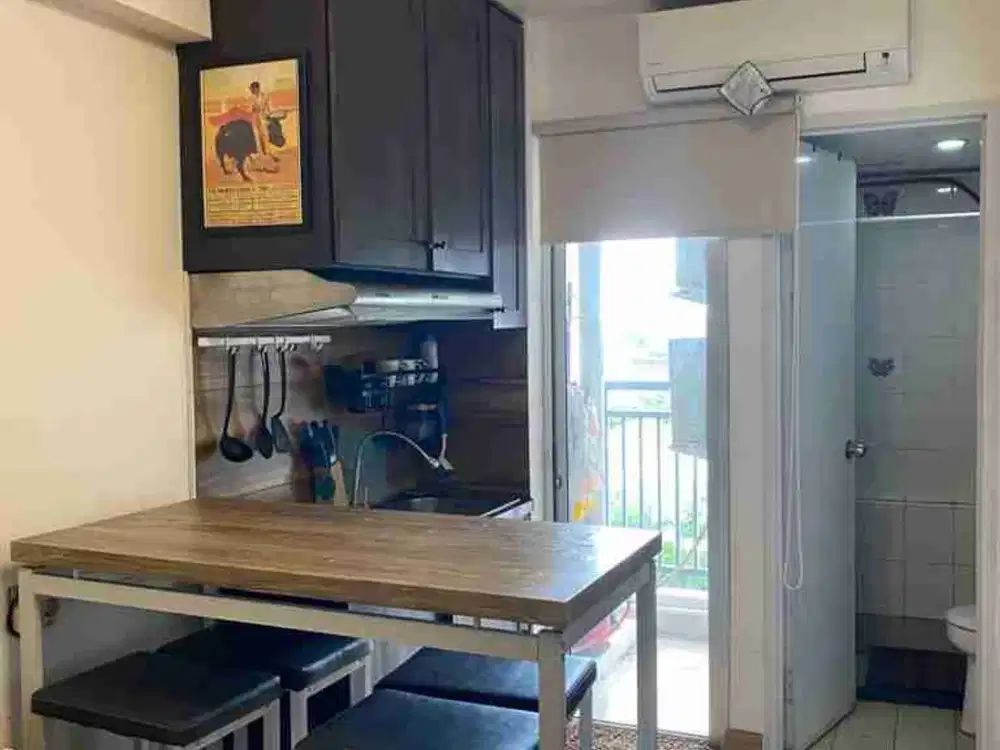 apartemen bassura 2 kamar full furnished lantai bawah