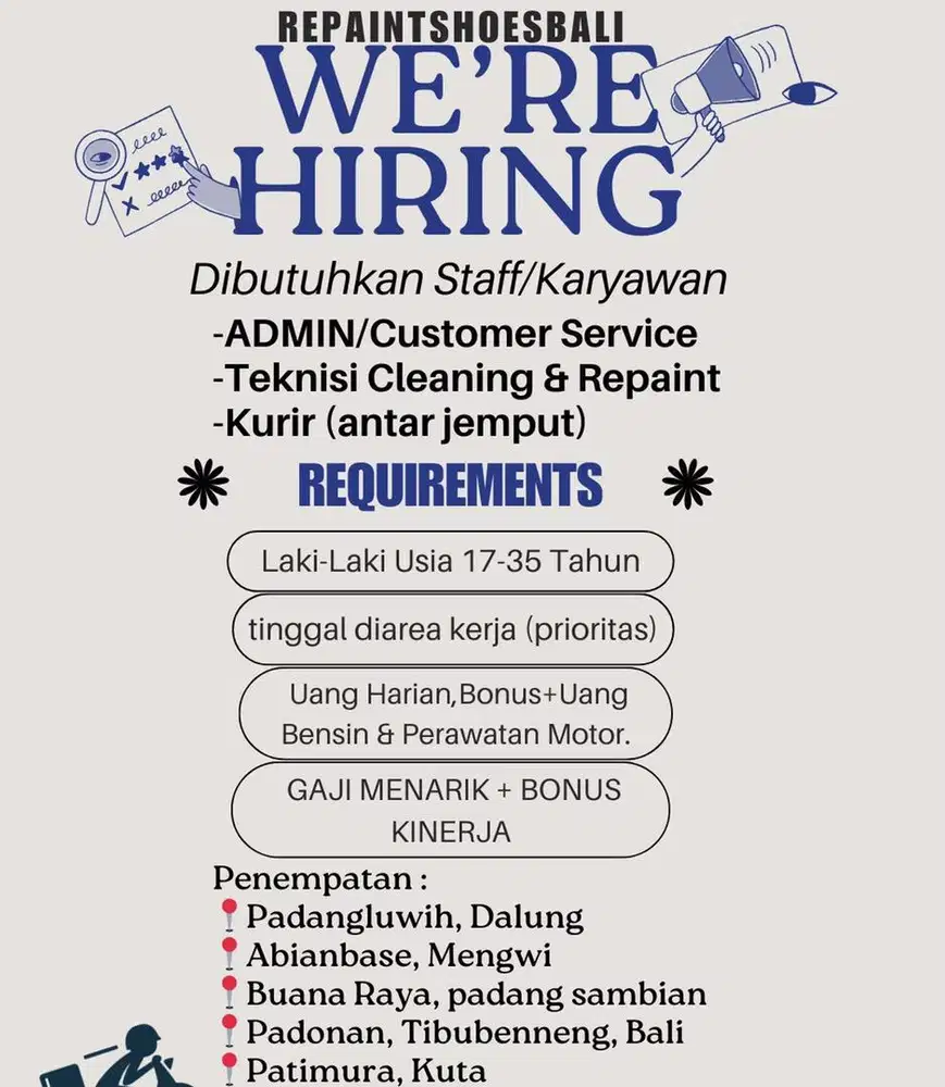 LOWONGAN PEKERJAAN(PREMIUM SHOES CARE)