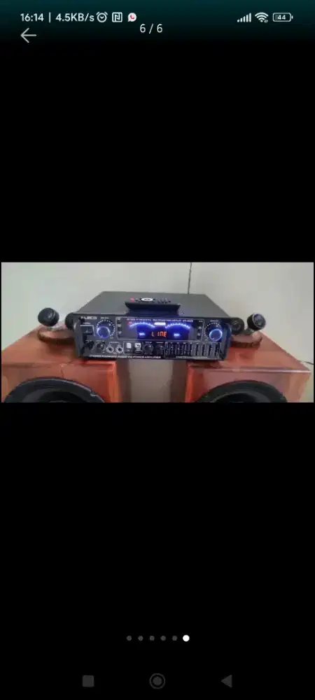 Amplifier fleco dan speaker 10 inch