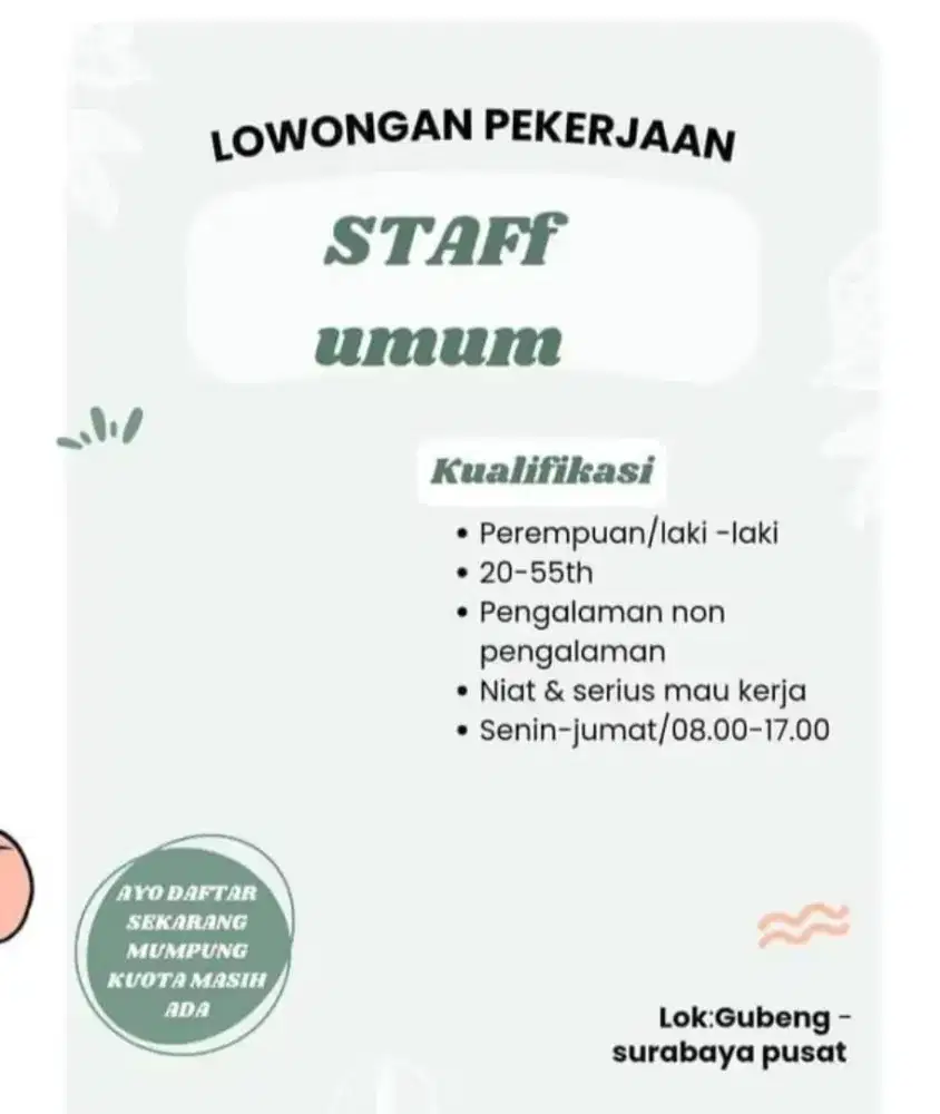 Lowongan kerja cepat