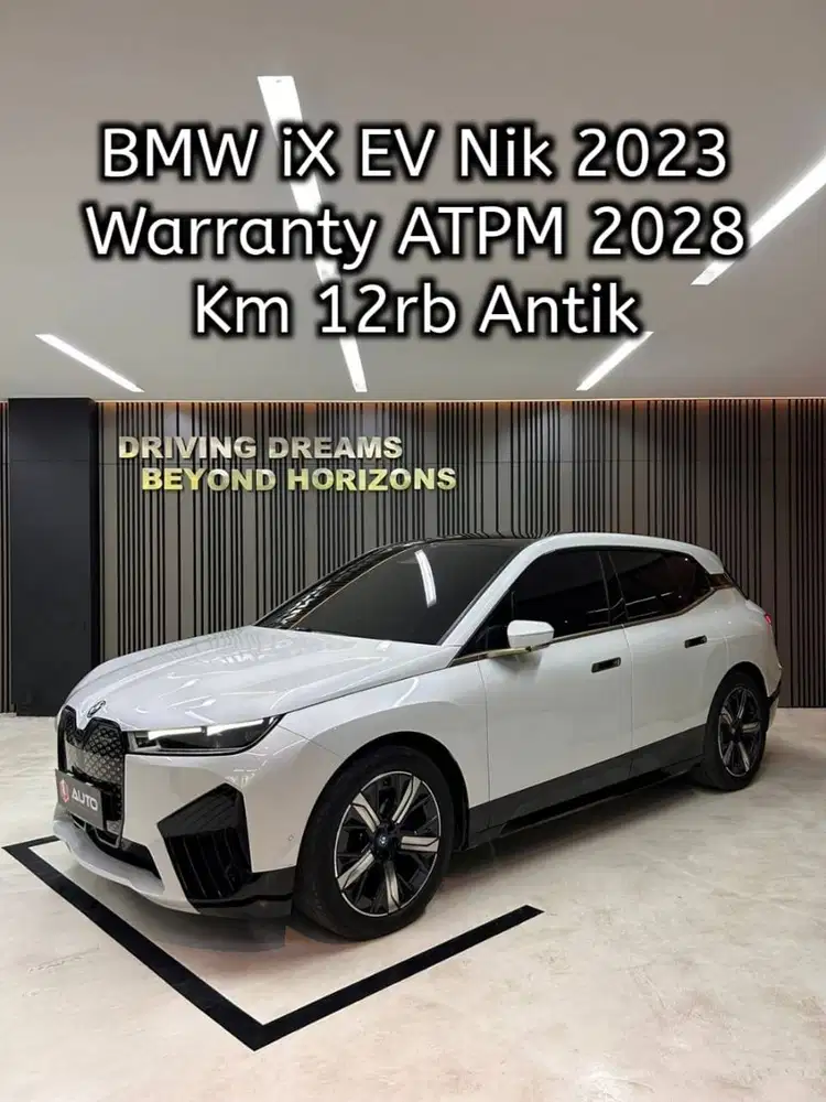 BMW iX EV xDrive40 2023 Putih Full Electric Km12rb B1014KCO