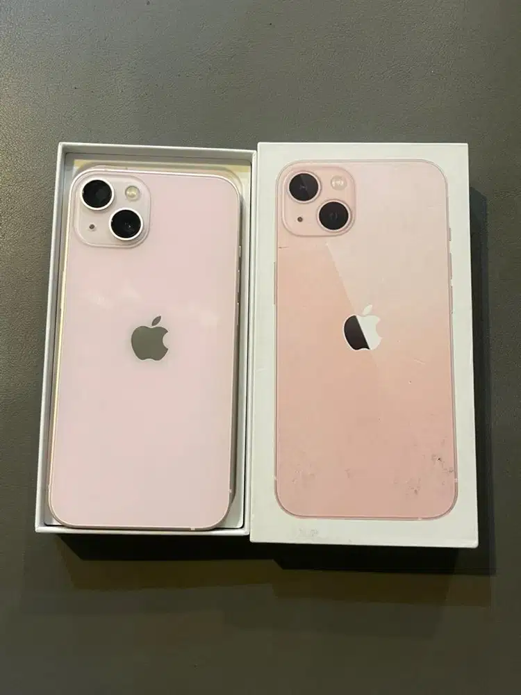 iphone 13 256gb warna pink fullset mulus