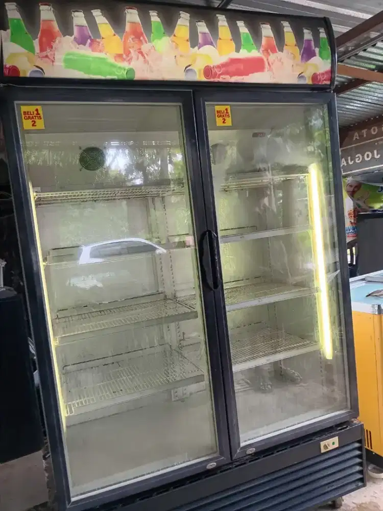 SHOWCASE 2 PINTU 650L PENDINGIN MINUMAN