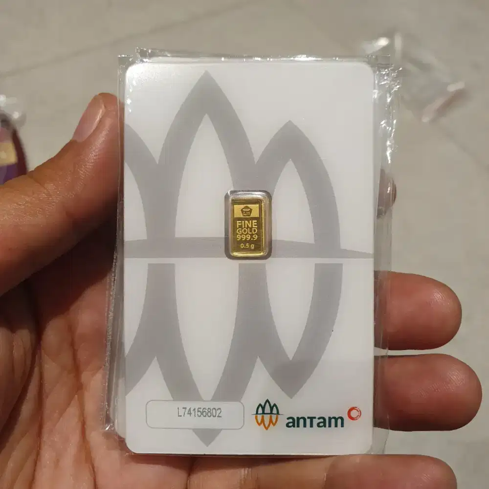 Emas Logam Mulia Antam 0,5 0.5 gr gram 2025 Surabaya Sidoarjo Gresik