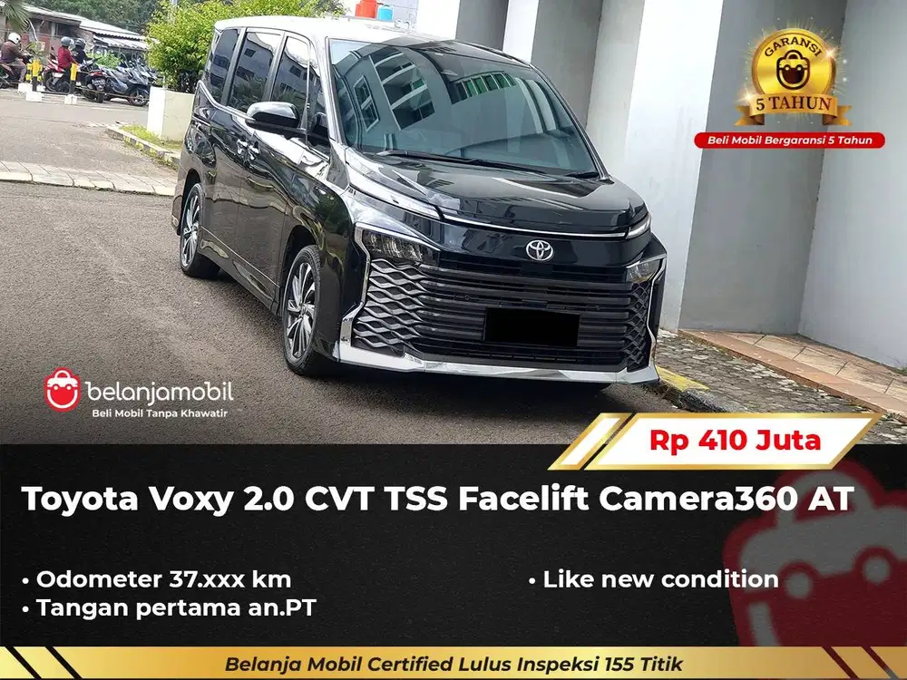 [ GARANSI 5TH ] Toyota Voxy 2.0 CVT TSS Facelift Camera360 2023/2024