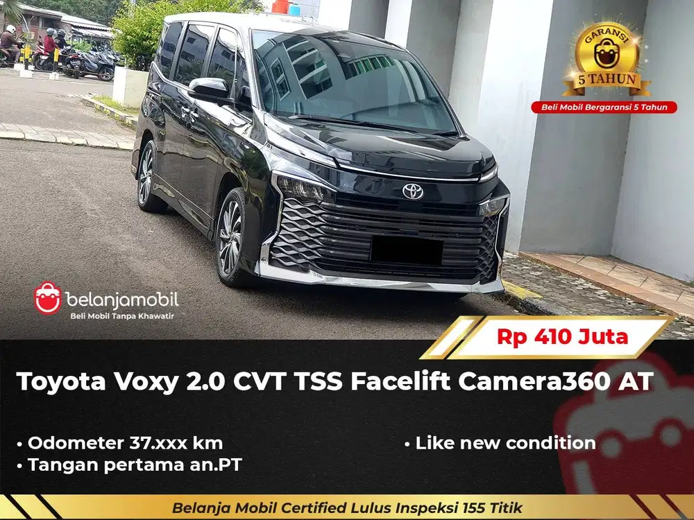 [ GARANSI 5TH ] Toyota Voxy 2.0 CVT TSS Facelift Camera360 2023/2024