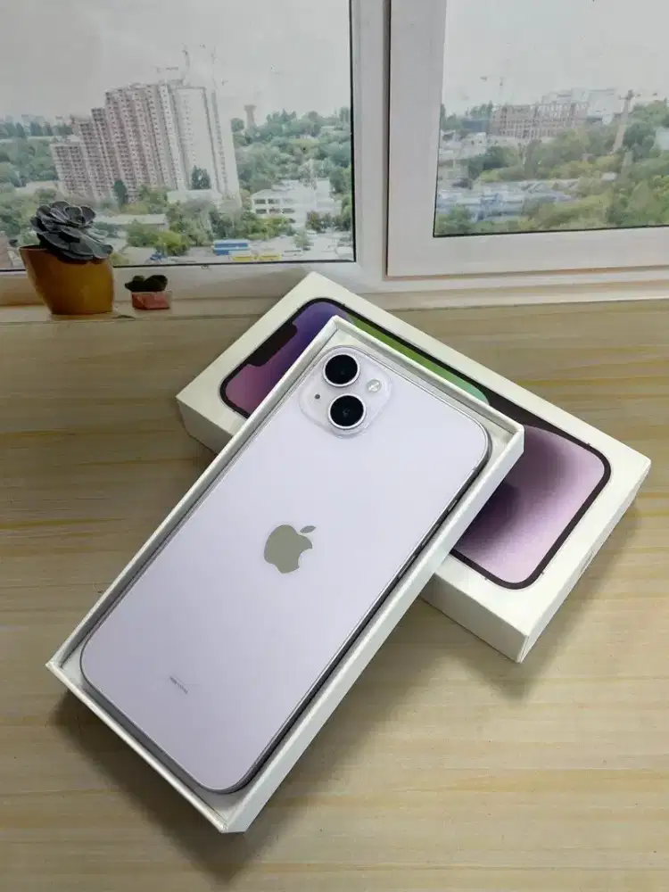 iphone 14 128gb ibox resmi, fulset, like new