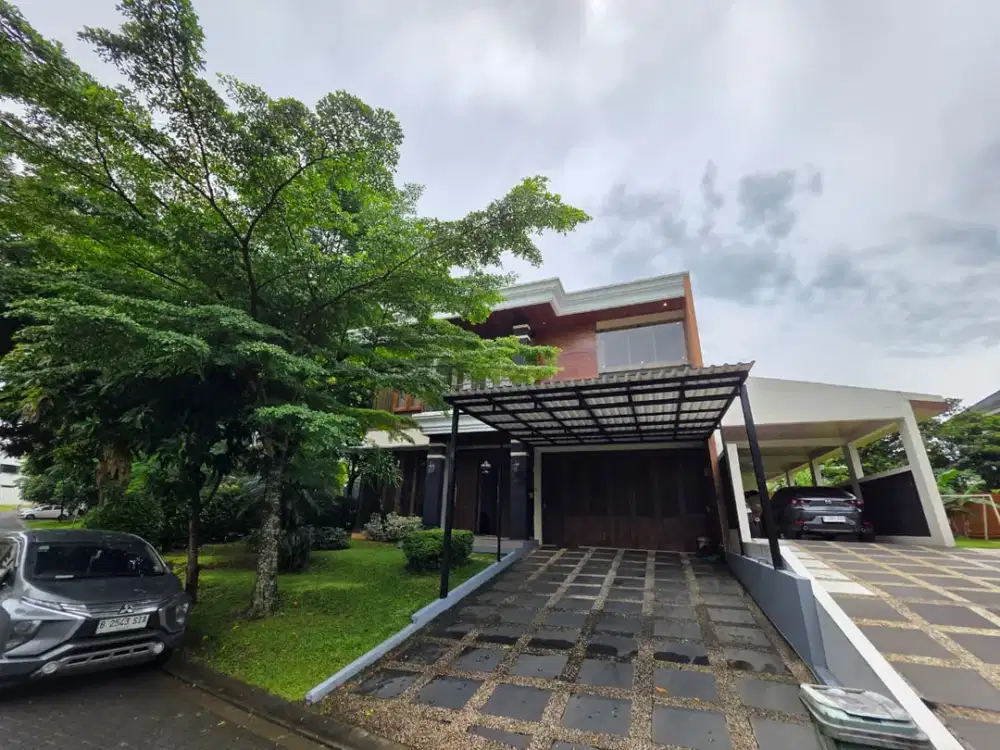 Rumah mewah di BSD delatinos full furnish siap huni posisi hoek luas dan rapih