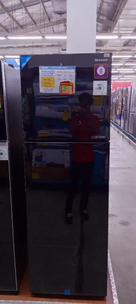KULKAS SHARP REF 2 DOOR SJ 326SI GK