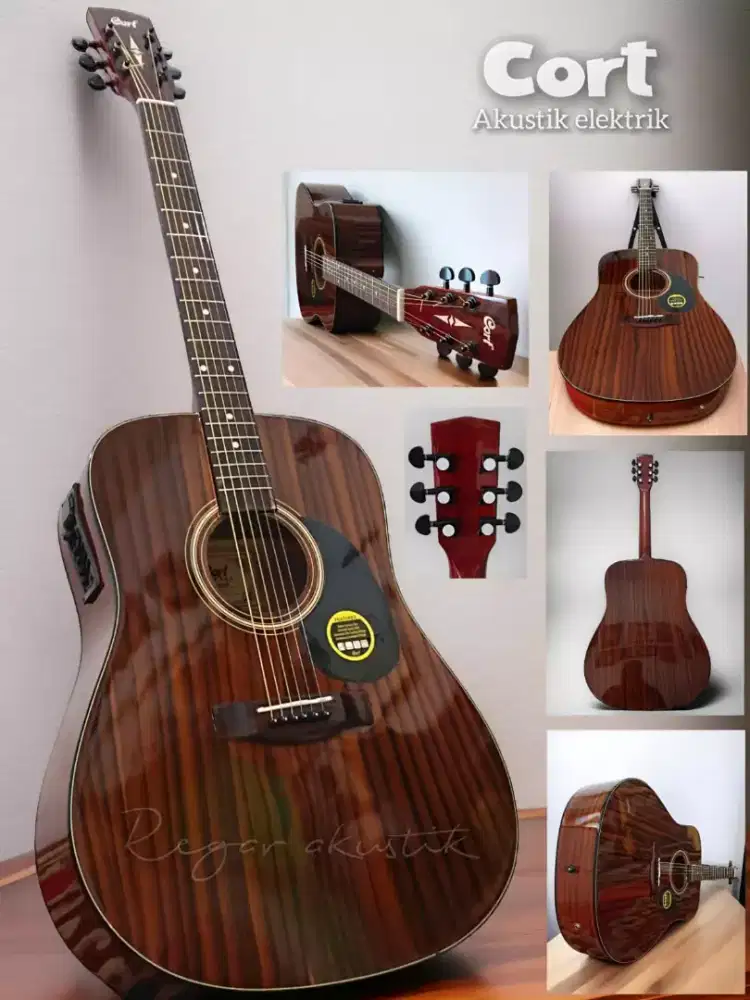 Gitar akustik elektrik cort