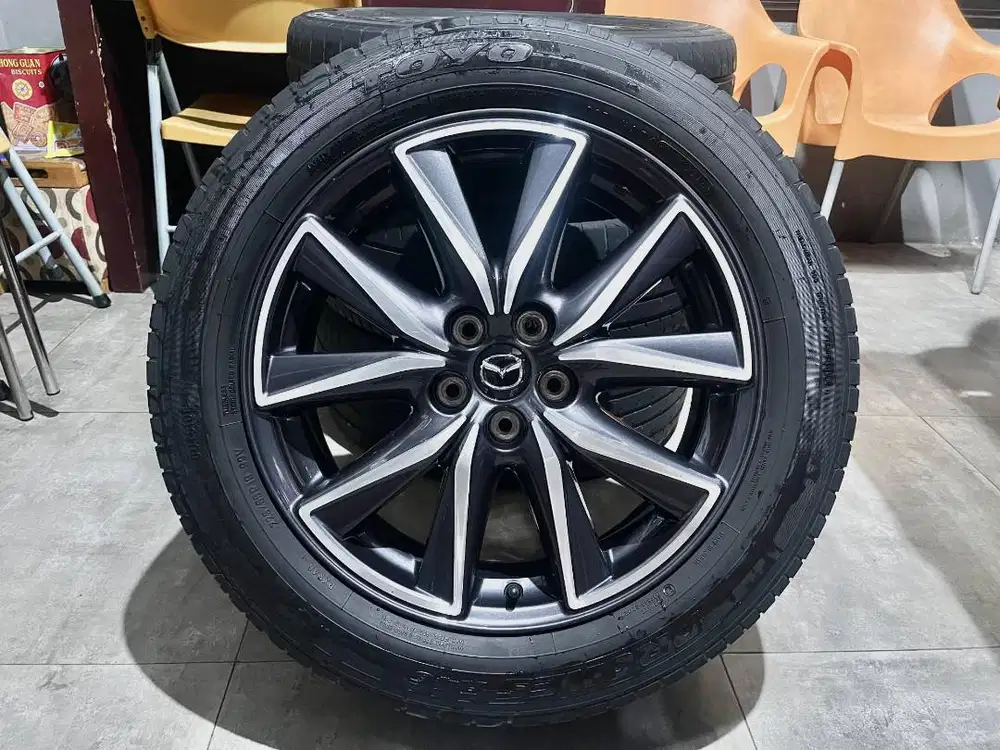 Velg OEM Mazda CX5, R-19, Lebar 7,0, PCD 5x114 + Ban Toyo