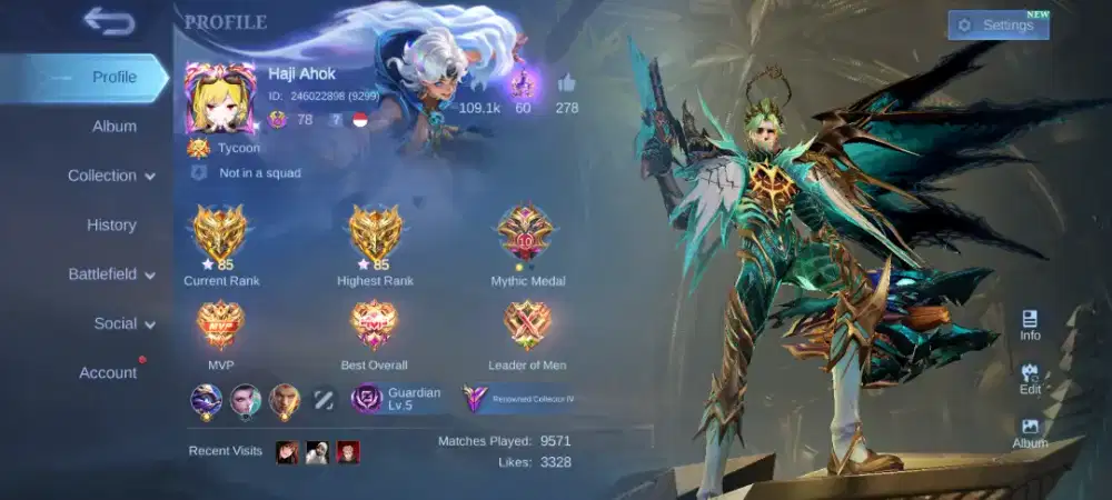 Akun ML Milik pribadi