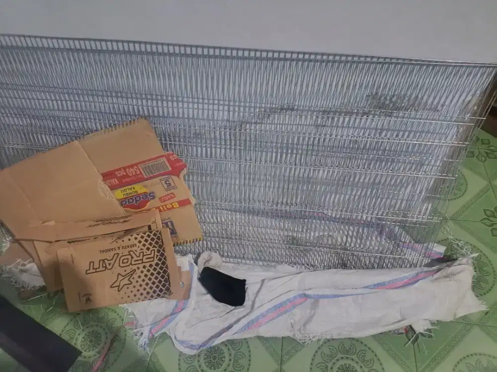 Kandang galvanis kelinci jeruji rapat