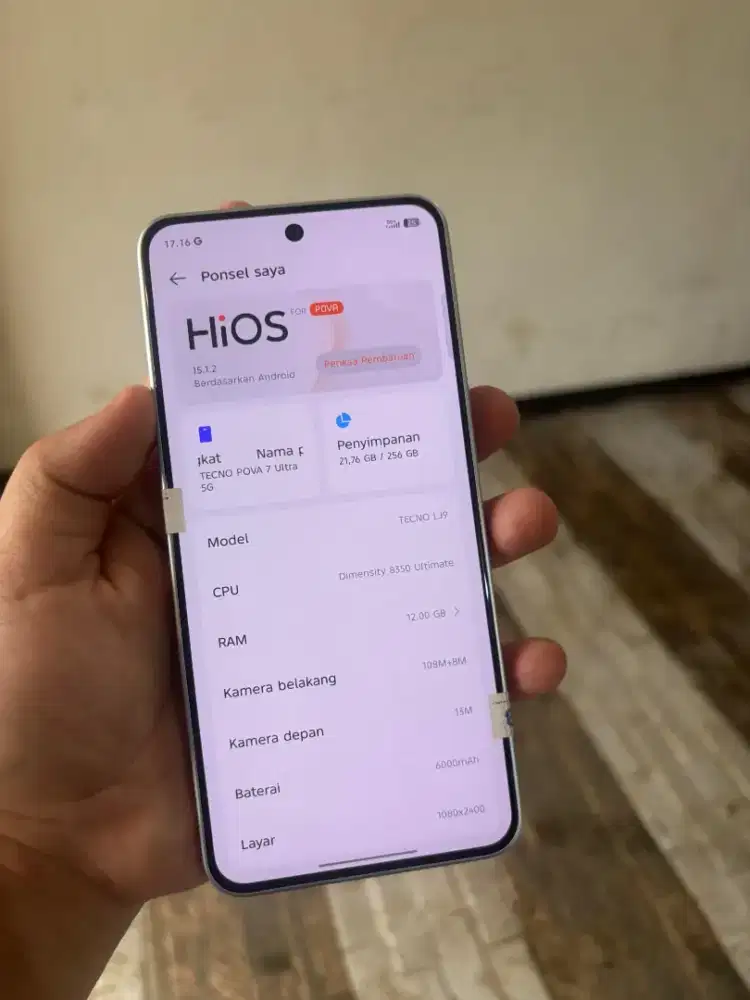 TECNO POVA 7 ULTRA 5G 12/256GB
MULUS LIKE NEW
