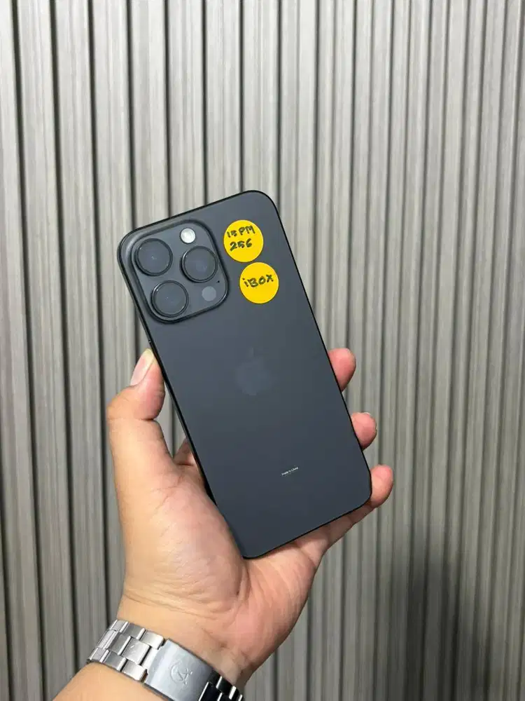 iPhone 15 Promax 256GB Black Titanium Resmi Ibox
