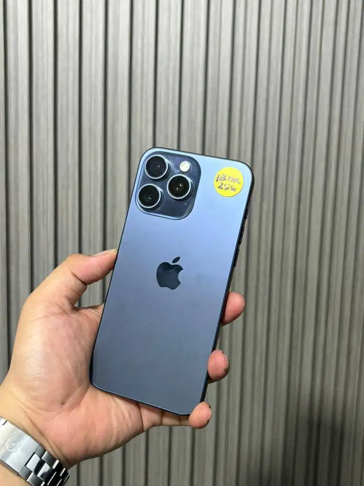 iPhone 15 Promax 256GB Blue Titanium Resmi Ibox