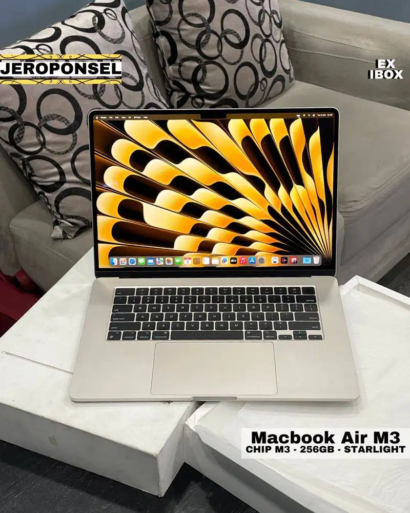 MACBOOK AIR M3 15” 256GB STARLIGHT BNOB IBOX LIKE A NEW