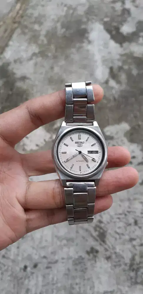 Seiko 5 automatic 7009A dial salmon rare