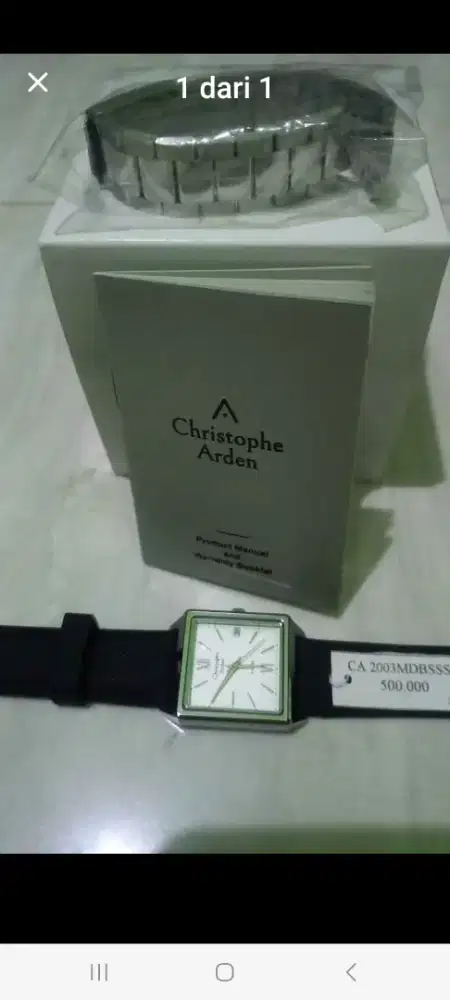 Jual jam CHRISTOPHE ARDEN mulus