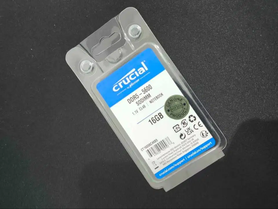 ram crusial ddr5 16 gb 5600 sodimm