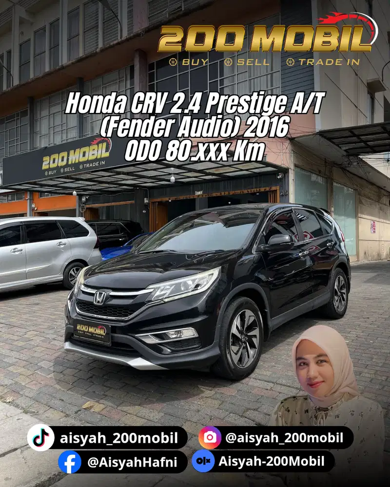 Honda CR-V 2.4 RS Prestige (Fender Audio) 2016 Bensin
